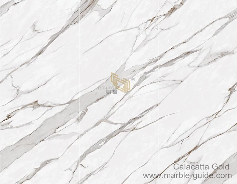 Calacatta gold matt vertical endmatch