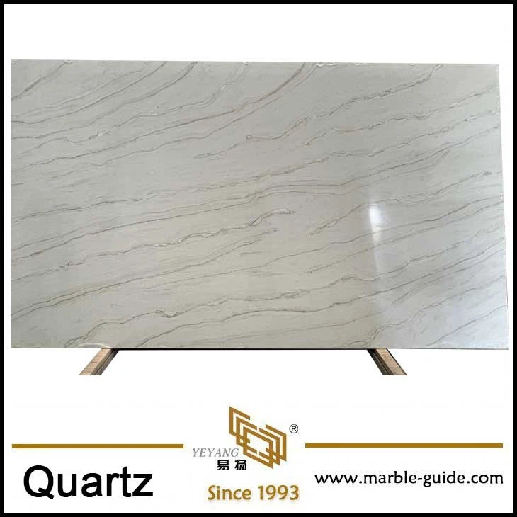 Losa de cuarzo blanco acqurella