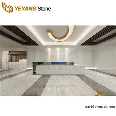 Grecia Volakas Civic Azulejos de mármol blanco para baño y decoración de la cocina con viens grises