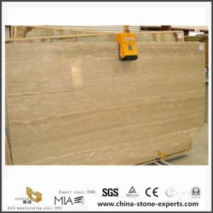 Productos de piedra de travertino Beige Turco calidad para azulejos de baño de la fábrica de la piedra