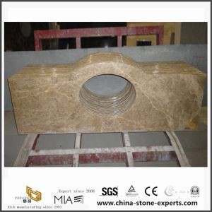Vanitytop mármol ligero de Emperador de laminado para cocina y baño