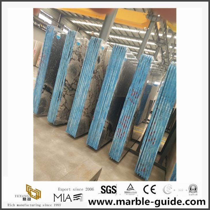 China Titanic Storm Marble, Black & Brown Marble Floor Tiles
