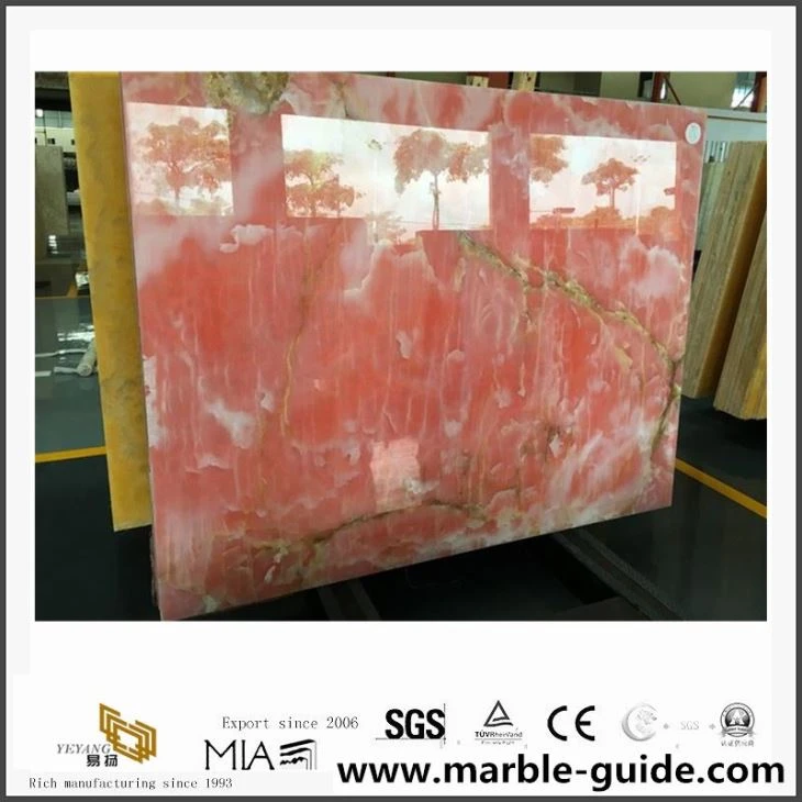 Natural Pink Onyx Marble Slabs