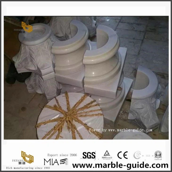 Guangxi White Marble Column