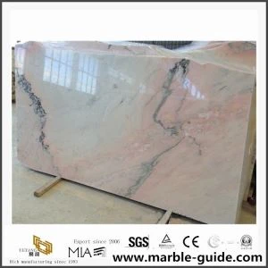 China Natural Stone Pink Mármol para el piso interior/azulejos de la pared decoración