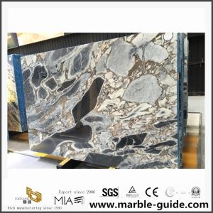 China Titanic Storm Mármol, azulejos de mármol negro y marrón