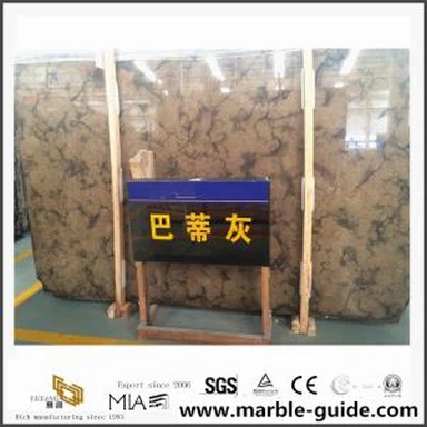 Pasa de mármol marrón Battie de Vein Grey para baldosas/ encimeras con precio barato
