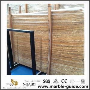 Chino barato natural amarillo travertino losa para baldosas de pared