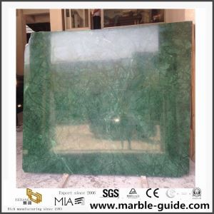 Natural China Dark Green Marble Slab for Floor Tiles Precio