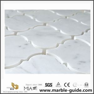 Fábrica productos blanco mosaico cocina azulejos de mosaico de piedra