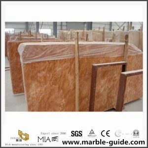 Té Rosa naranja Marmol rojo para materiales de construcción de pared exterior