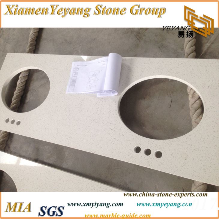 White Quartz Countertops And Vanity Tops, White Jade Quartz