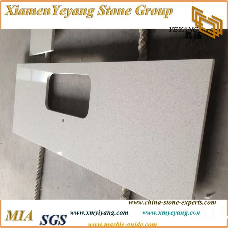 White Quartz Countertops And Vanity Tops, White Jade Quartz