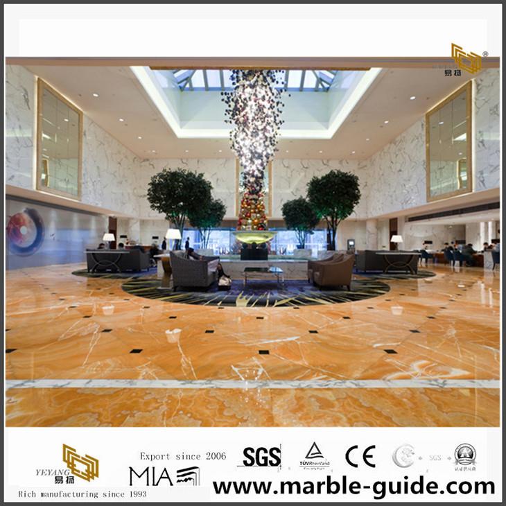 Proyecto de miel Onyx de oro para la decoración del Hotel