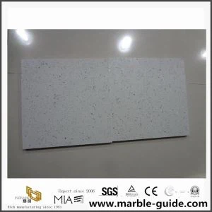 Piedra de mármol blanco de cristal artificial para proyectos de pared