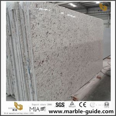 La venta en línea de losas de granito de rosa blanca