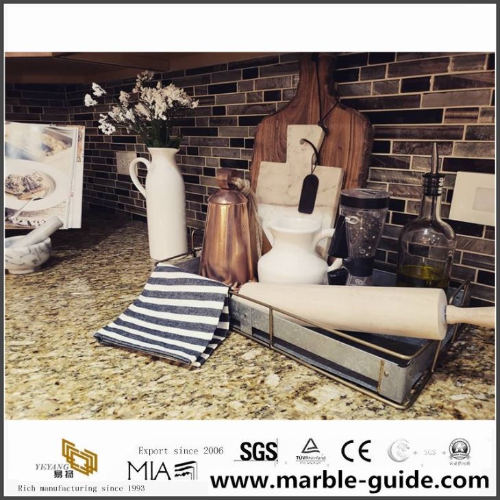 Brazil Gold Granite Kitchen Countertops