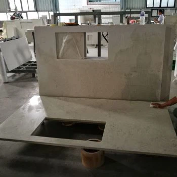 Encimeras de cuarzo de deriva de Bianco