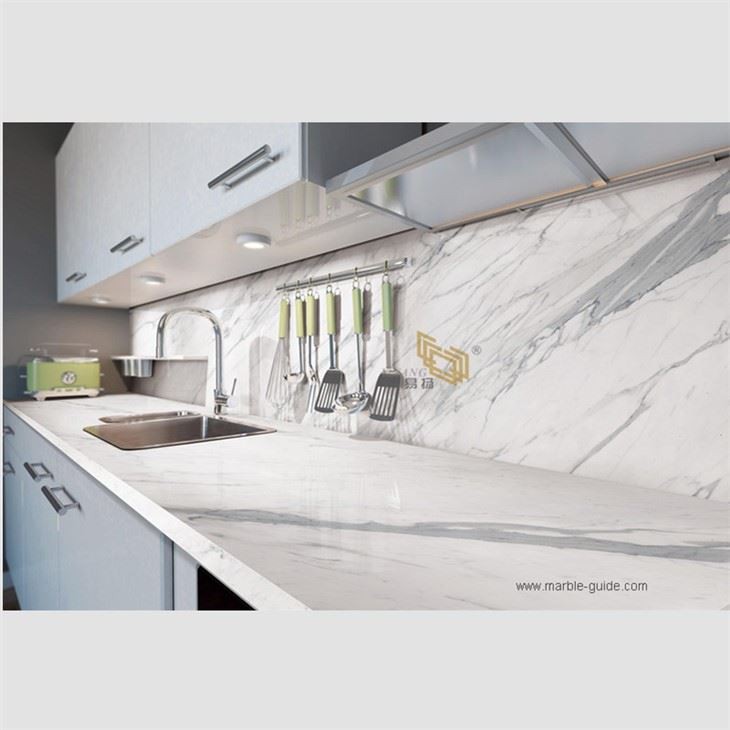 Statuario White Man-made Marble-Look Stone