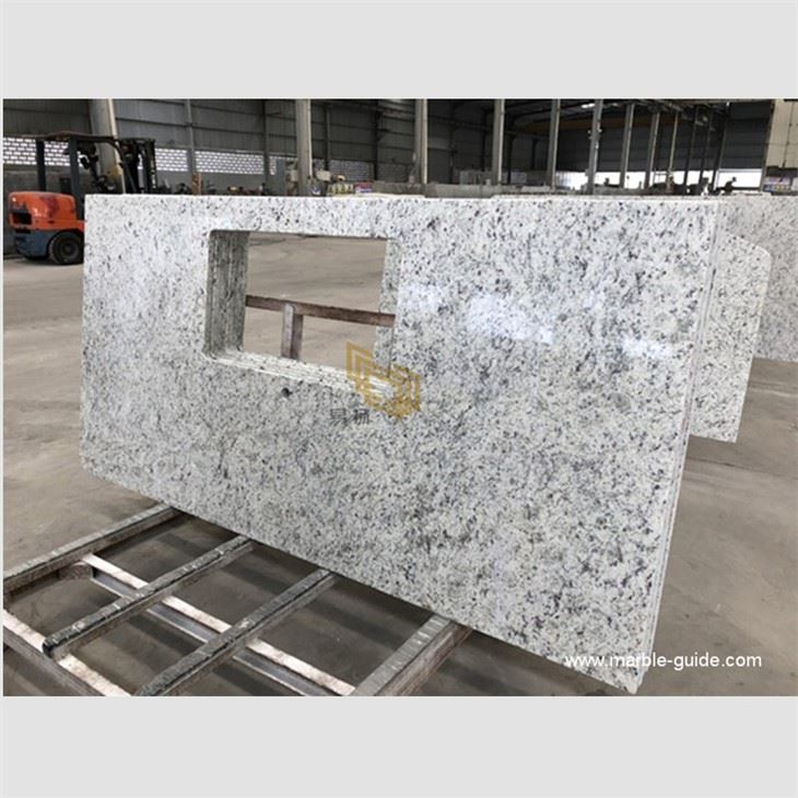 White Rose Granite Slab For Kitchen Countertop