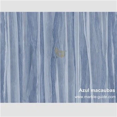 Piedra Sinterizada Azul Macaubas Pulida Con Cara Aleatoria